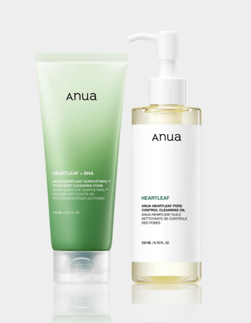 Anua Heartleaf Deep Cleansing Skincare Duo