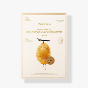 JMSolution honey luminous royal propolis collagen patch mask special – (Step1-30ml,Step2-8.5mg*2ea)*5